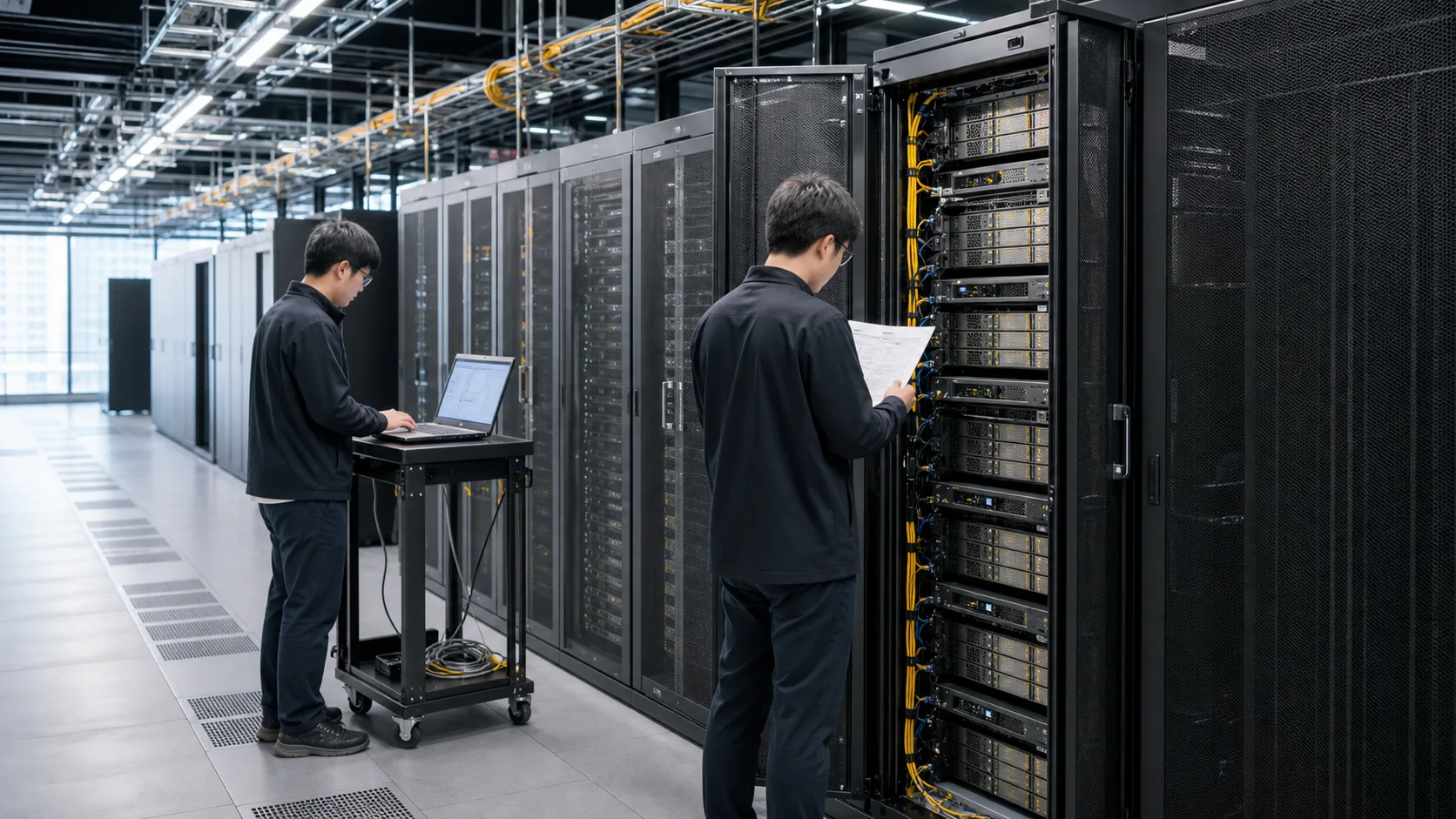 GPU 서버 설치 후 구성과 인수 항목을 확인하는 인프라 엔지니어